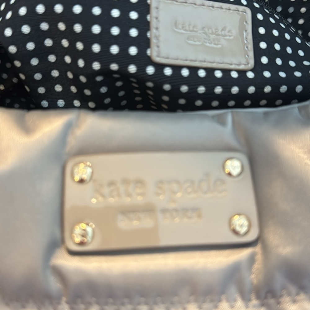 Kate Spade Puffy Taupe nylon purse - Picture 7 of 7
